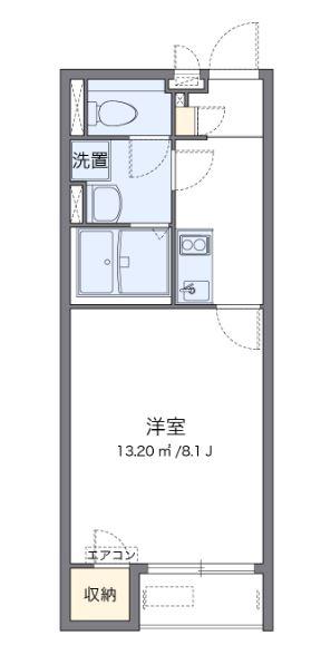 クレイノメゾン ド ミント板宿(1K/1階)の間取り写真