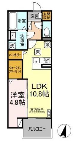 DIOSPERSIMMON長泉 I棟(1LDK/3階)の間取り写真