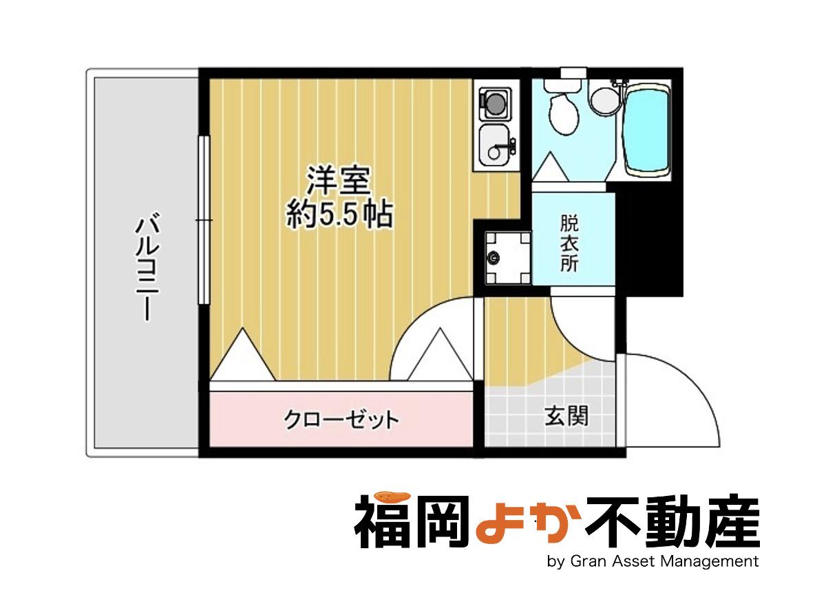 ヴァリエ大宮(ワンルーム/3階)の間取り写真