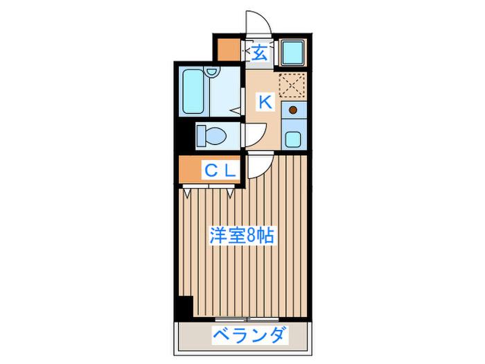 マイプレイス宝蔵院(1K/6階)の間取り写真