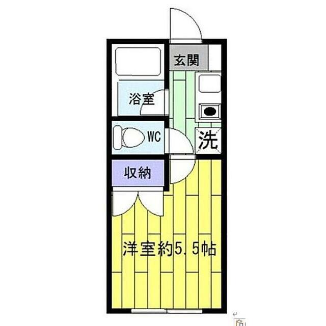 メゾン手塚(1K/1階)の間取り写真