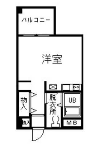 WING VIEW(ワンルーム/4階)の間取り写真