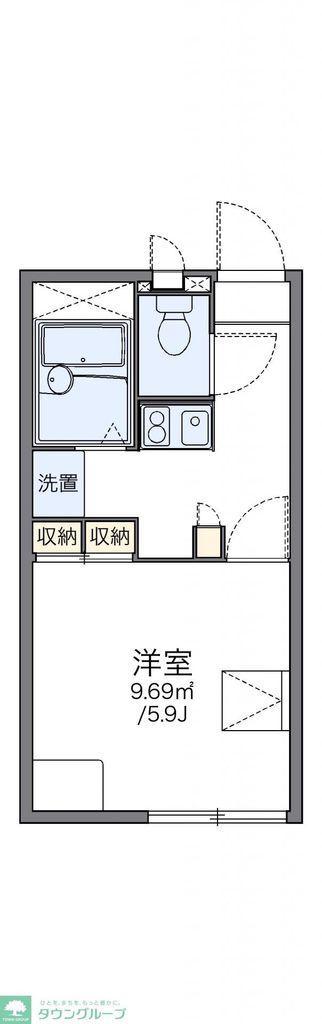 レオパレスクリア(1K/2階)の間取り写真
