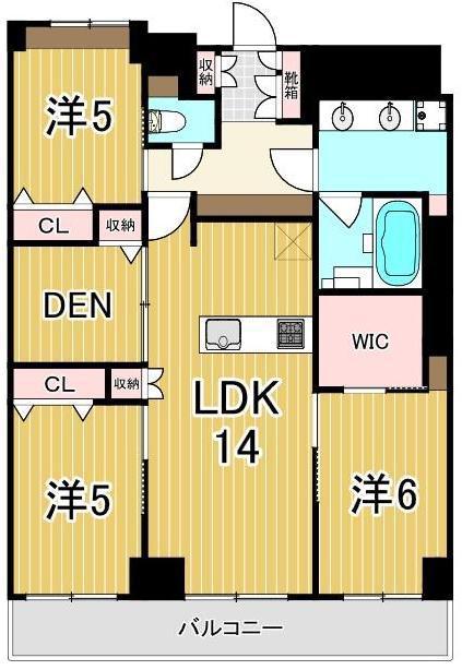 リーデンスタワー(3LDK/10階)の間取り写真