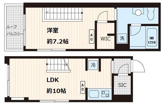 FULLEA本郷(1LDK/4階)の間取り写真