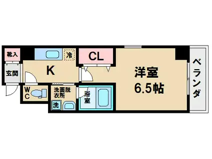 サンシティ杭全V(1K/4階)の間取り写真
