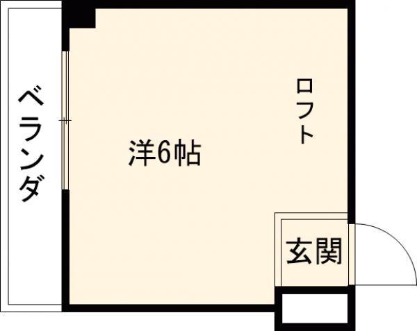 トモエハイツ5号館(ワンルーム/4階)の間取り写真