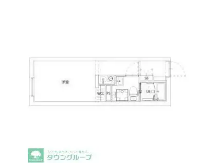 CITY WALK馬込(ワンルーム/4階)の間取り写真