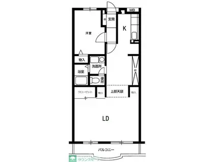 サニーハウス松風(1LDK/1階)の間取り写真