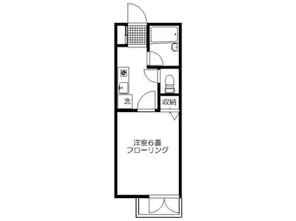 ルーチェ トキワダイ(1K/2階)の間取り写真