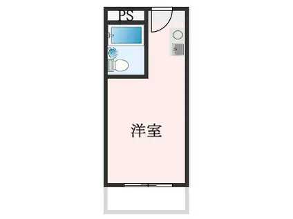 サンエス高石(1K/6階)の間取り写真