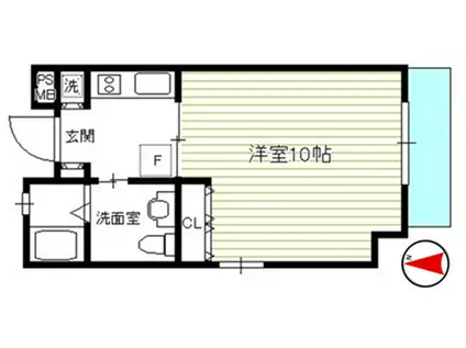 ATRIUM・T ANNEX(1K/1階)の間取り写真