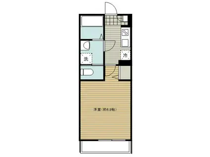 GRADUS桶川(1K/3階)の間取り写真