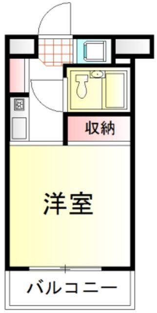 TOP成増第4(ワンルーム/1階)の間取り写真