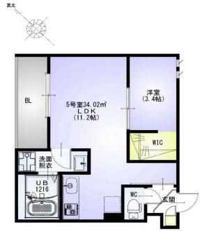 レガリスト ネクステラ(1LDK/1階)の間取り写真