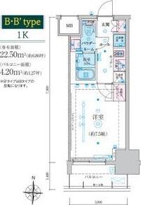 リヴシティ栄参番館(1K/11階)の間取り写真