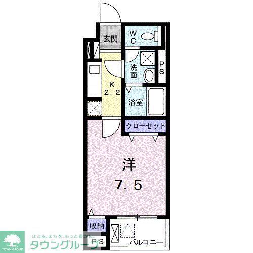 JIN PRECIOUSジン(1K/1階)の間取り写真