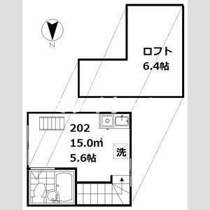 インベスト南蒲田(ワンルーム/2階)の間取り写真