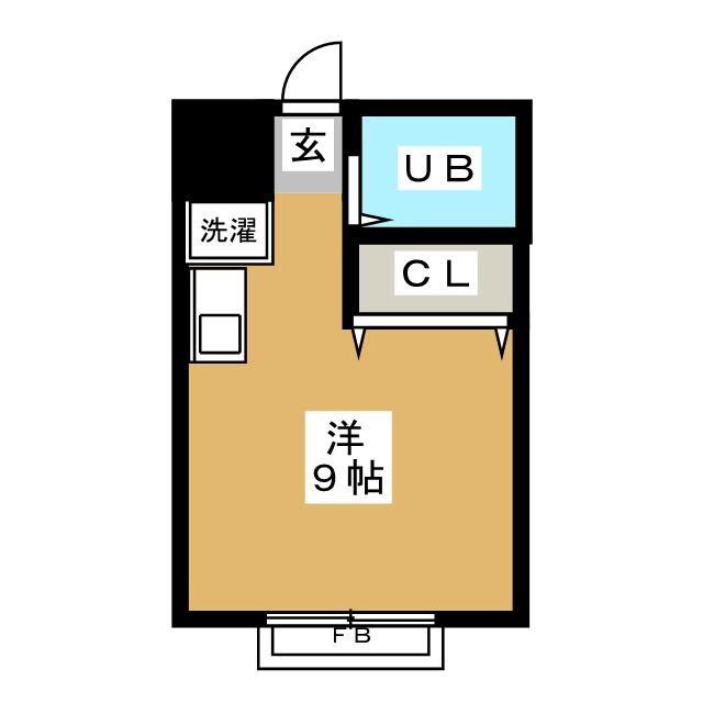 COSMOS東北沢(ワンルーム/2階)の間取り写真
