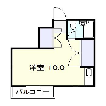 ロワジール桟橋(ワンルーム/4階)の間取り写真