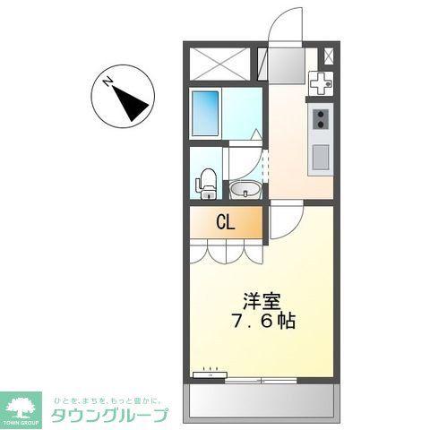 プロニティー(1K/1階)の間取り写真
