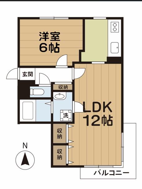 グローリア荻窪(1LDK/9階)の間取り写真