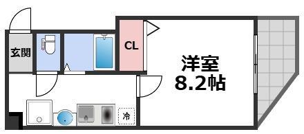 サンコート緑橋(1K/3階)の間取り写真