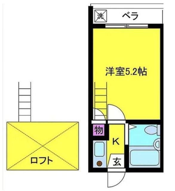 ホワイトハイツ西巣鴨(1K/1階)の間取り写真