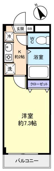 エトワールチヒロ(1K/3階)の間取り写真