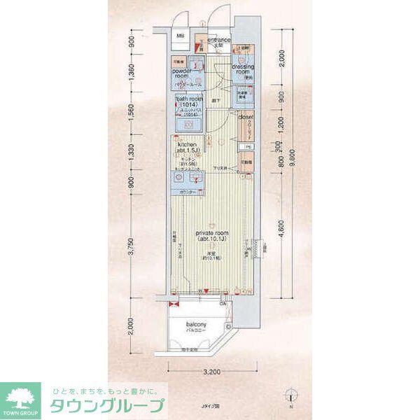 プレサンス錦エボリューション(ワンルーム/8階)の間取り写真