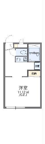 レオパレスシャルマン大塚(1K/1階)の間取り写真