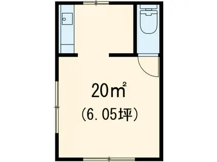 コーポ土居ノ内(ワンルーム/1階)の間取り写真