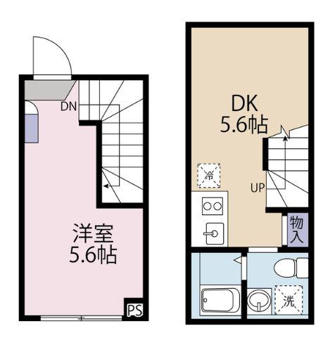 HJ PLACE NISHIHARA(1DK/1階)の間取り写真