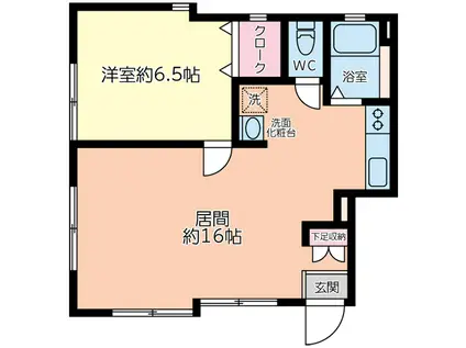 アンソレイエ(1LDK/3階)の間取り写真