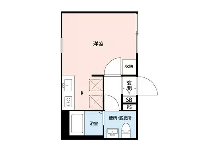 LYSBLANC 東日暮里(ワンルーム/2階)の間取り写真