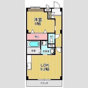 イル・ボヌール(1LDK/1階)の間取り写真
