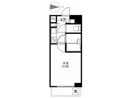 関口マンション(1K/3階)の間取り写真