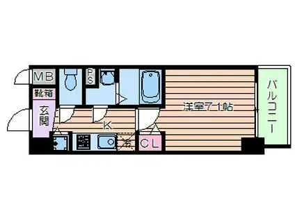 アドバンス西梅田グルーブ(1K/10階)の間取り写真