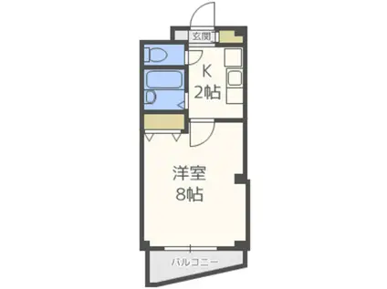 ハイツごうぐち(1K/3階)の間取り写真