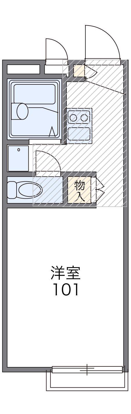 レオパレスSHEFIROTH(1K/1階)の間取り写真