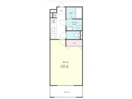 マイトカジヤ(1K/2階)の間取り写真