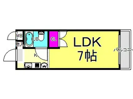 メゾン・ド・六甲パートV(ワンルーム/3階)の間取り写真