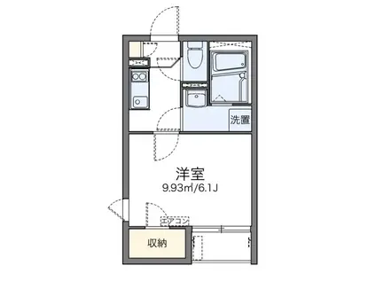 レオネクストコヅチV(1K/2階)の間取り写真