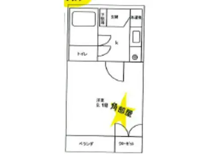 ハイツ柳橋(1K/1階)の間取り写真