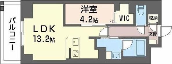 サンエール南堀江(1LDK/3階)の間取り写真