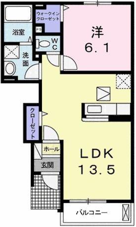 VIGOR12 II(1LDK/1階)の間取り写真