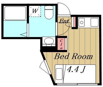 SOLASIA RESIDENCE 駒込(ワンルーム/3階)の間取り写真