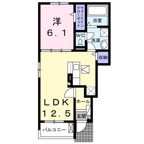 阪急伊丹線 伊丹駅(阪急) 徒歩24分 2階建 新築(1LDK/1階)の間取り写真