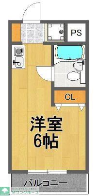 シャトーライフ弘明寺(ワンルーム/2階)の間取り写真