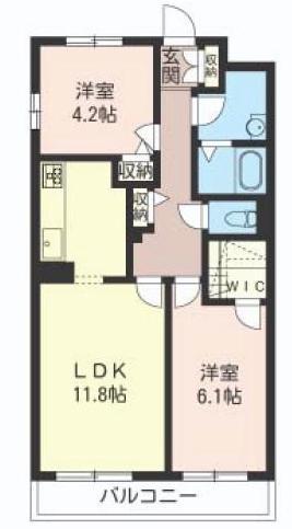 ベルエポック(2LDK/3階)の間取り写真